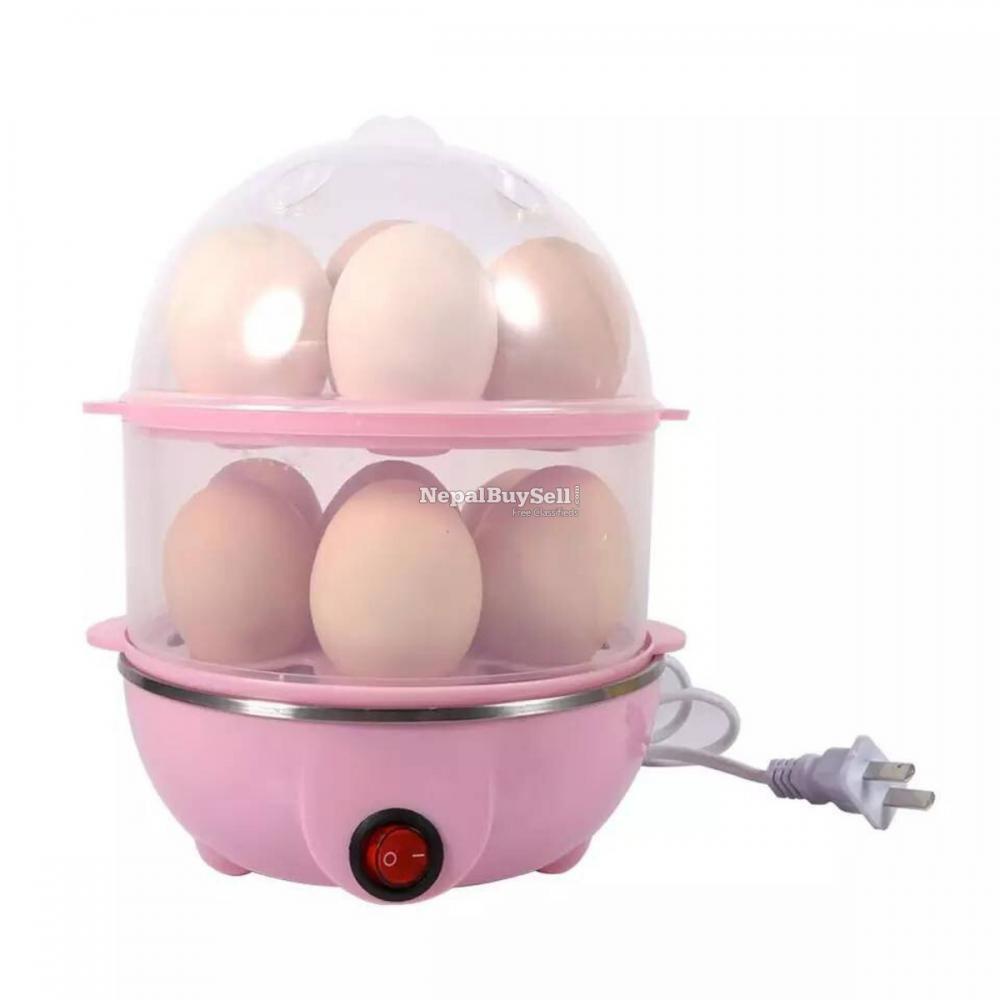 Double Layer Egg Boiler Electric Cooker - Color Assorted - 1/1