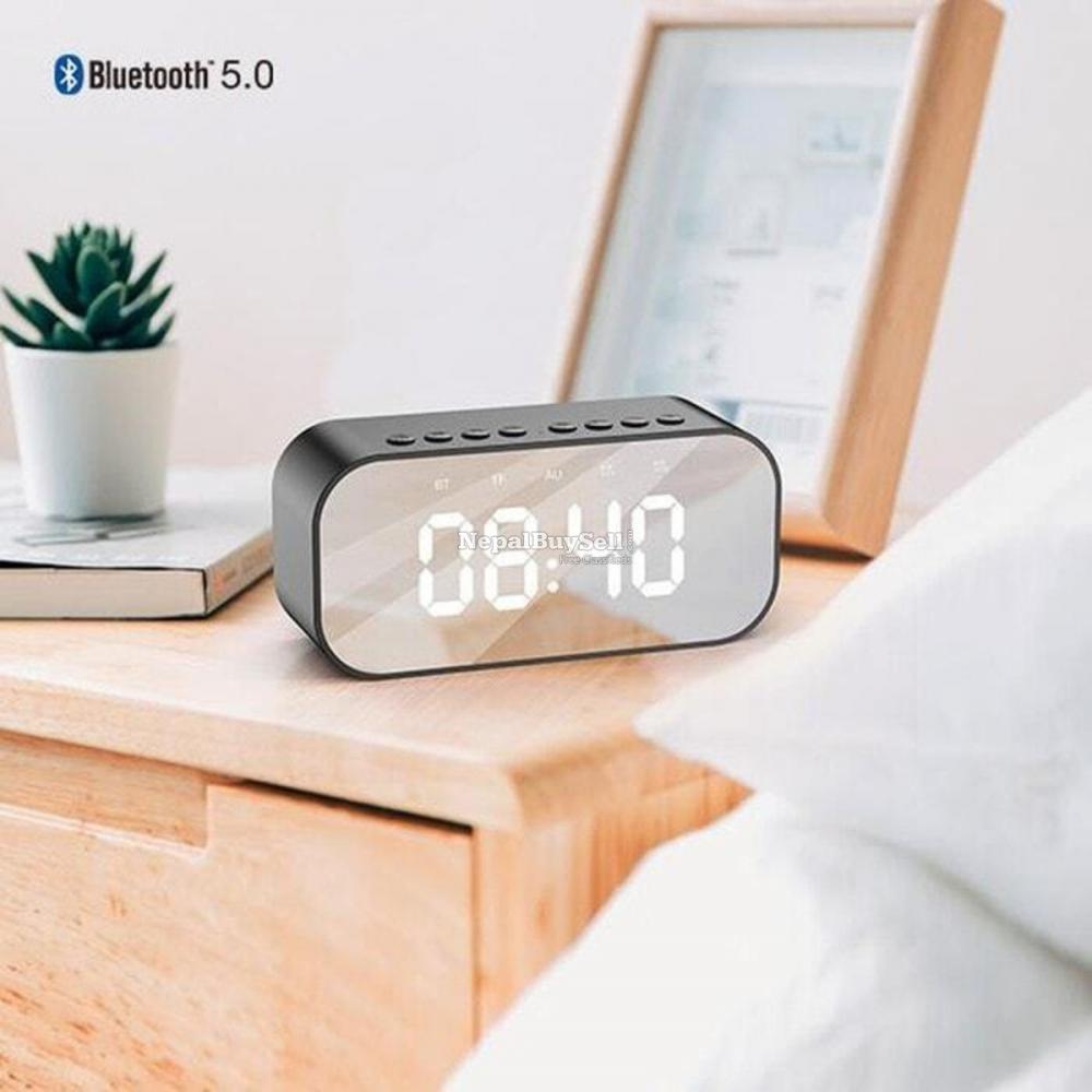 Alarm and clock bluetooth speaker - 1
