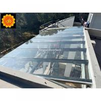 Glass roofing