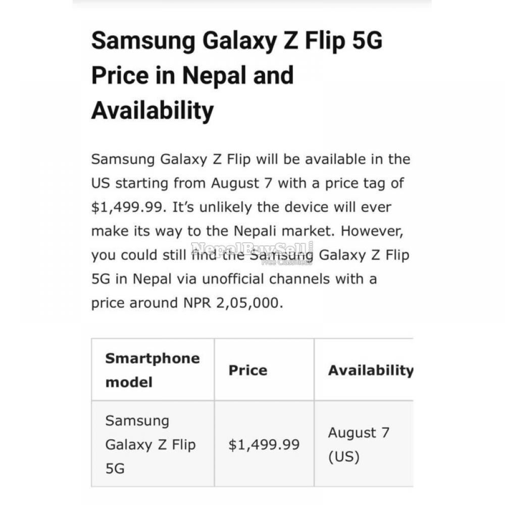 Galaxy Zflip new 256gb korean phone - 4/9