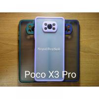 Poco X3 Pro Smokey Matte Translucent with Camera Protection Case Cover