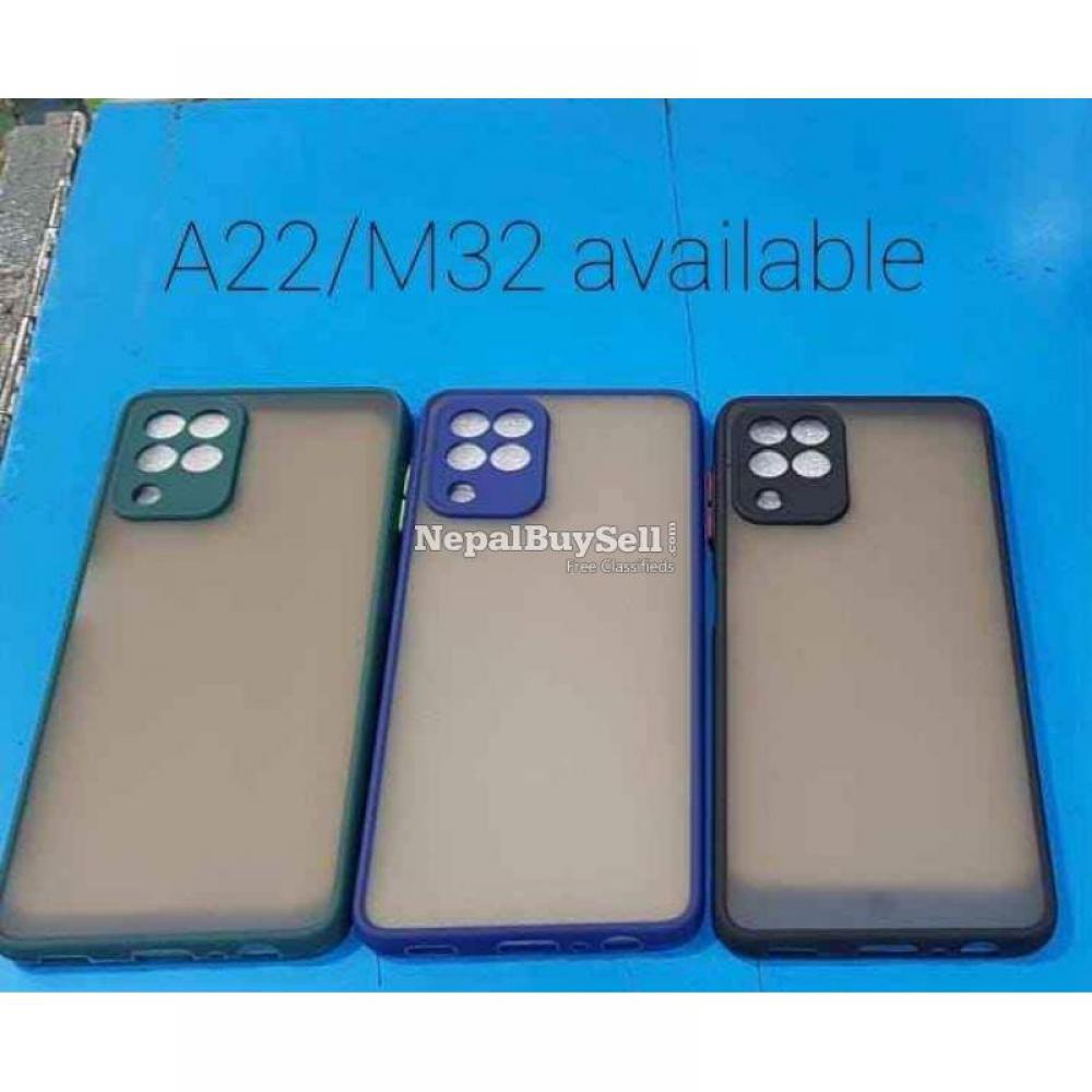 Samsung A22 & M32 Matte Translucent Cover with Camera Protection - 1