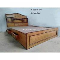 4/6 feet kalash double bed