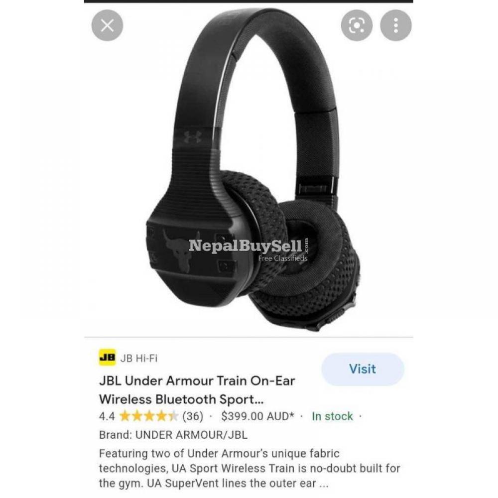 JBL Under Armour Train On-Ear Wireless Bluetooth Sport Headphones Rock Edition - 2/5