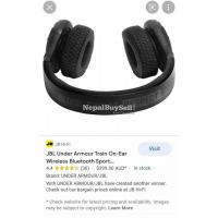 JBL Under Armour Train On-Ear Wireless Bluetooth Sport Headphones Rock Edition