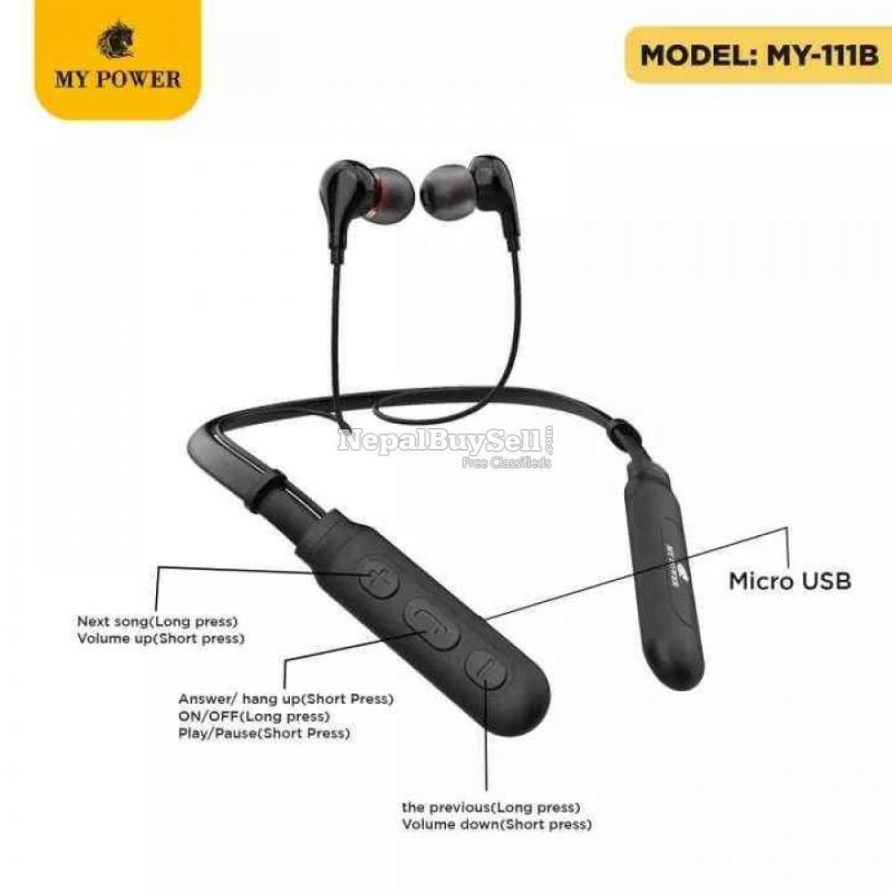 MyPower Bluetooth Earphone, MY111B, Neckband, Wireless headset - 4/6