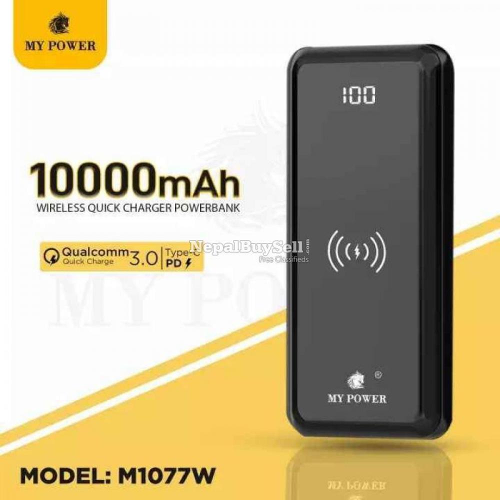 MyPower Wireless Fast Charging Powerbank M1077W - 1/5