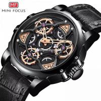 Mini focus unique design leather watch