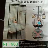 Magnetic door /window net