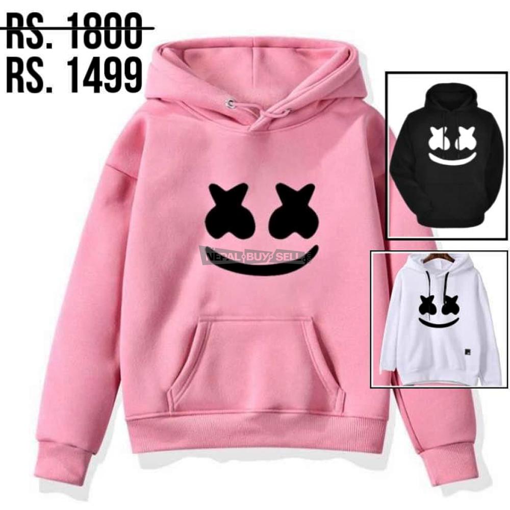 Marshmallow printed hoody - 1