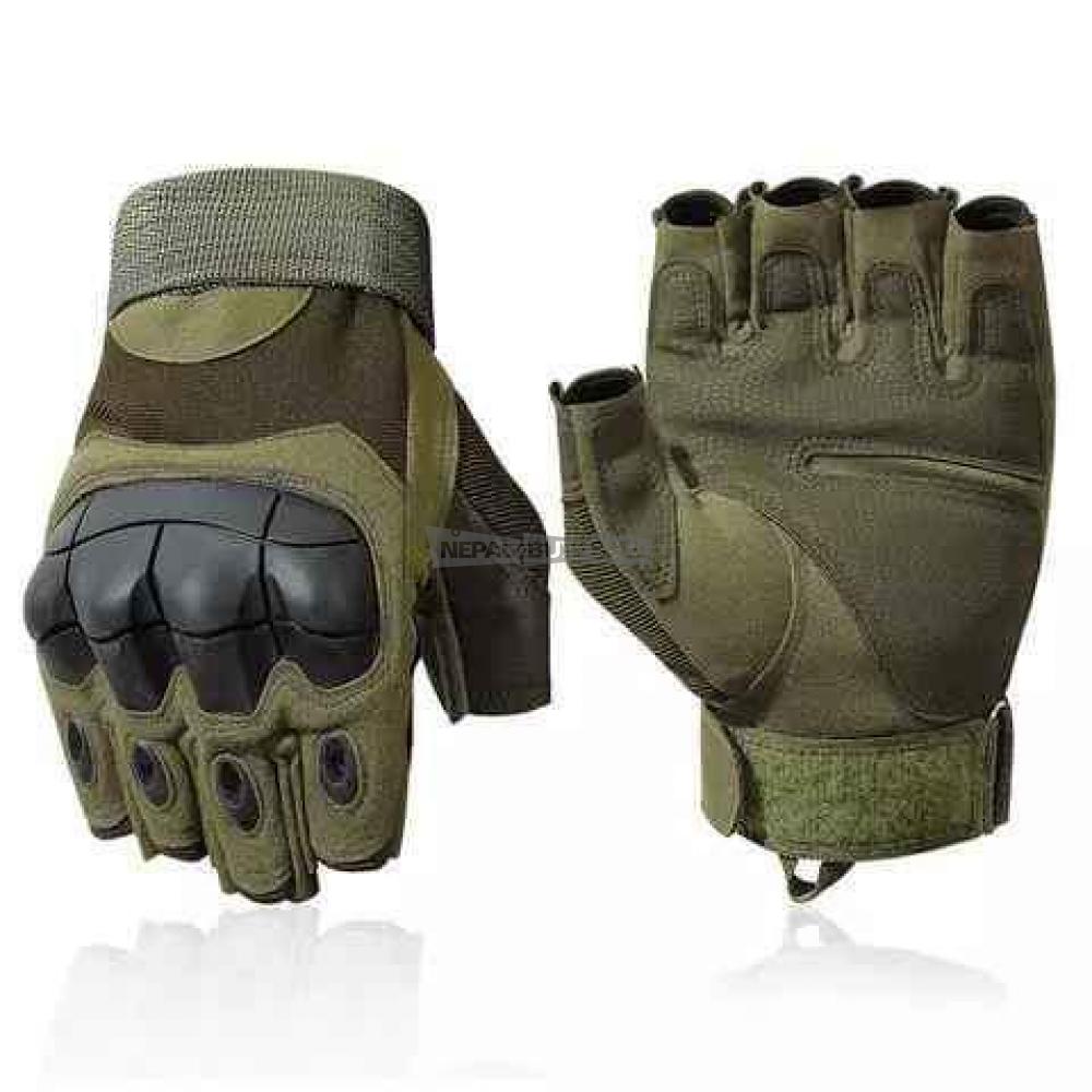 High performance extreme tactical half gloves for riding - 1/4