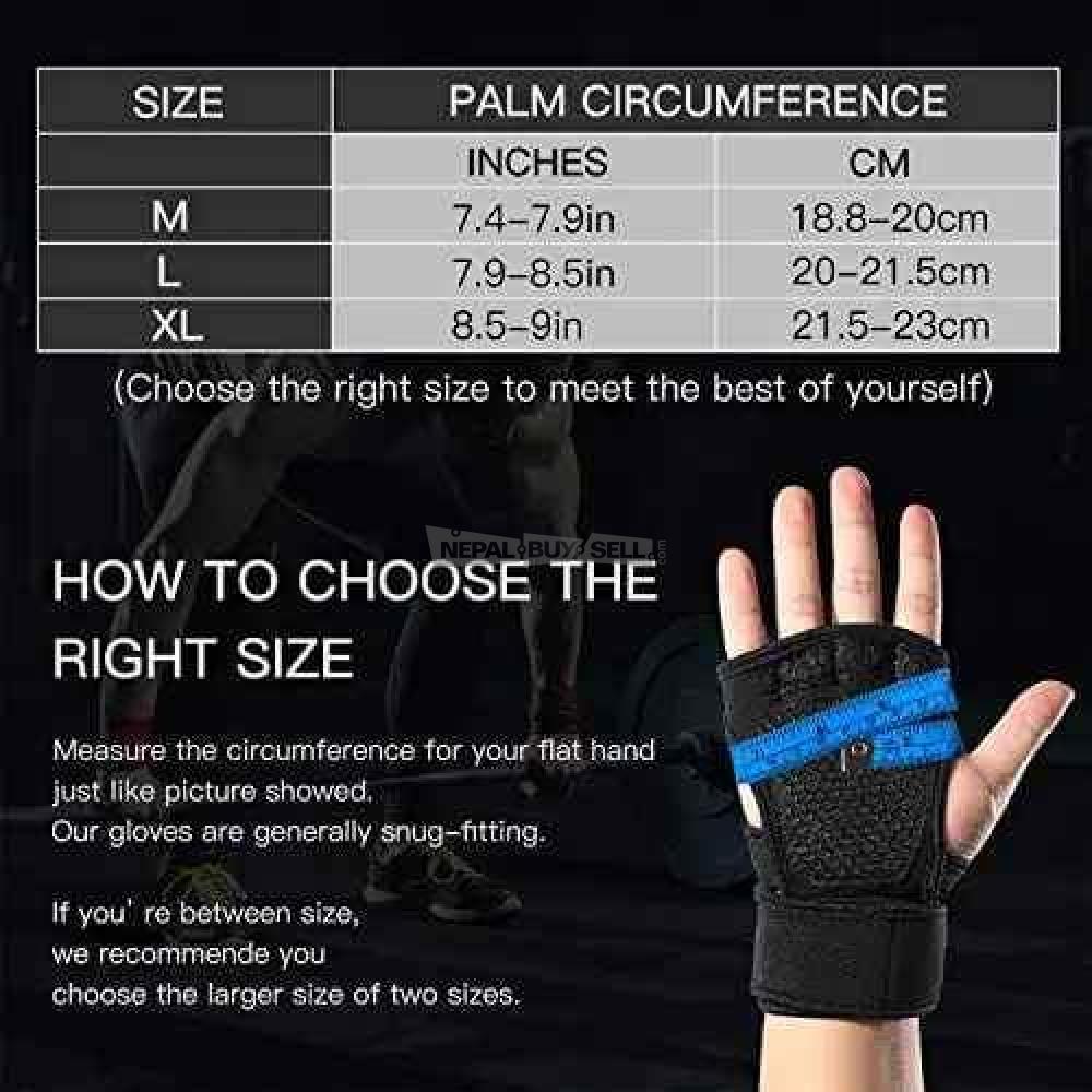 Sportneer Gym Gloves with Wrist Support Grip and Breathable Gym Glove Design Used for Weight Lifting - 4/5