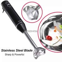 3 in 1 Stainless Steel Immersion Hand Stick Blender Mixer 2 Speeds Electric Food Vegetable Gender