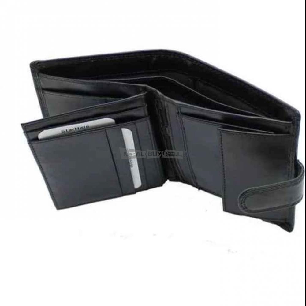 Men's Genuine bifold leather wallet - 1/3