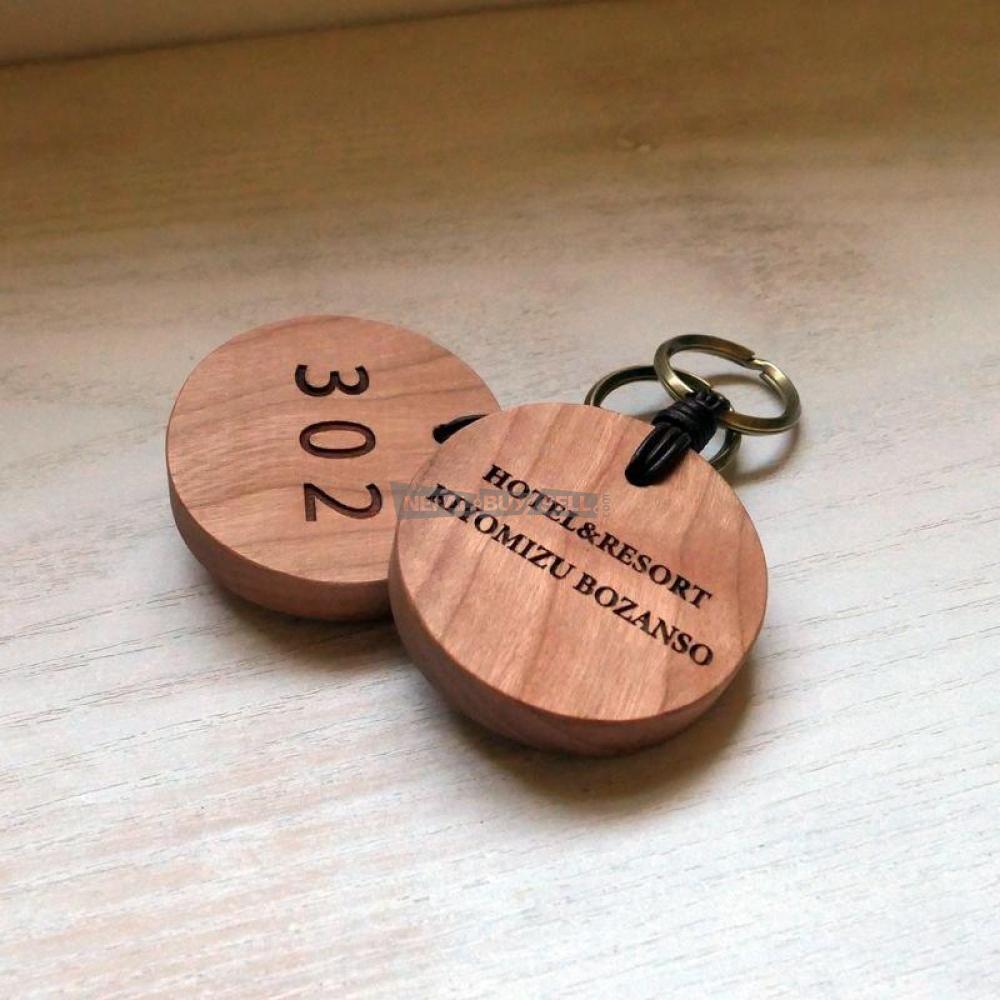 Engraved Wood Keychain - 5/5