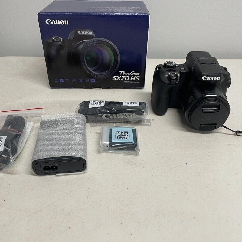 Canon PowerShot SX70HS Digital Camera - Black New - 4/5