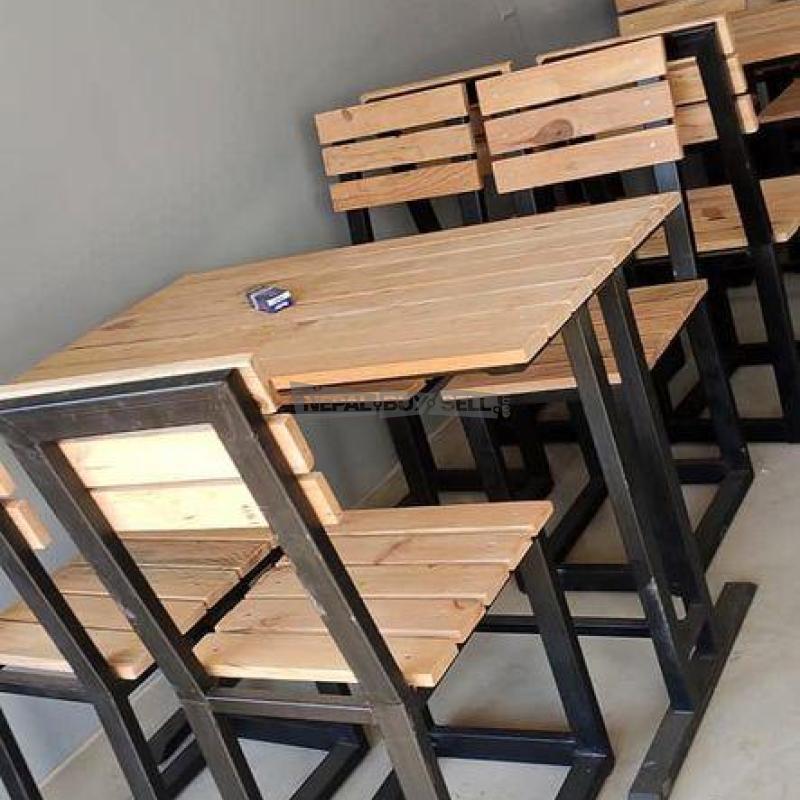Restaurants and cafe Chairs and table set - 1